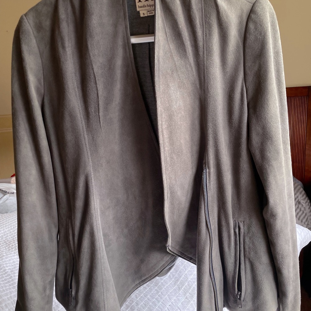 HAUTE HIPPIE 100% GOAT LEATHER JACKET - barely worn